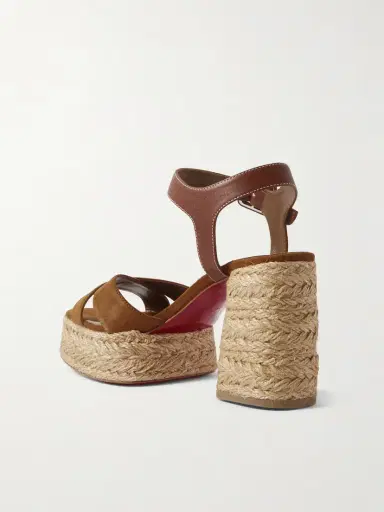 Christian Louboutin Calakala 70 Leather And Suede Espadrille Platform Sandals | Thumbnail 3 Christian Louboutin Calakala 70 Leather And Suede Espadrille Platform Sandals | Thumbnail 3
