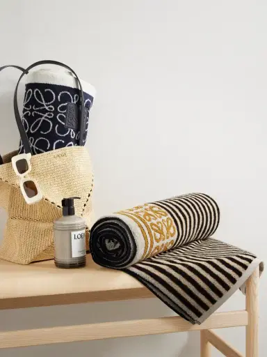 Loewe + Paula's Ibiza Anagram Striped Cotton-terry Jacquard Towel | Thumbnail 2 Loewe + Paula's Ibiza Anagram Striped Cotton-terry Jacquard Towel | Thumbnail 2