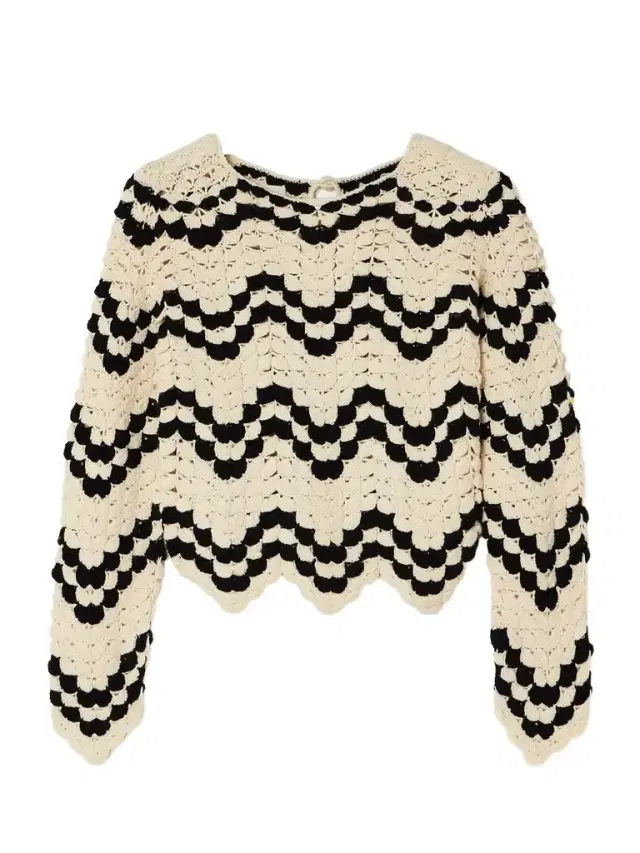 Safi Scalloped Crocheted Cotton Top