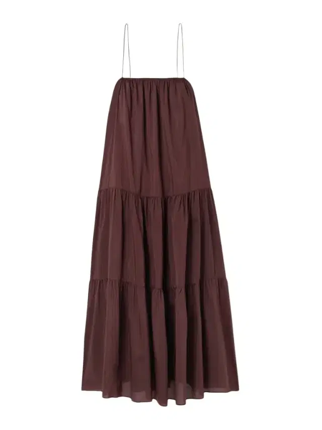 Tiered Organic Cotton And Silk-blend Maxi Dress