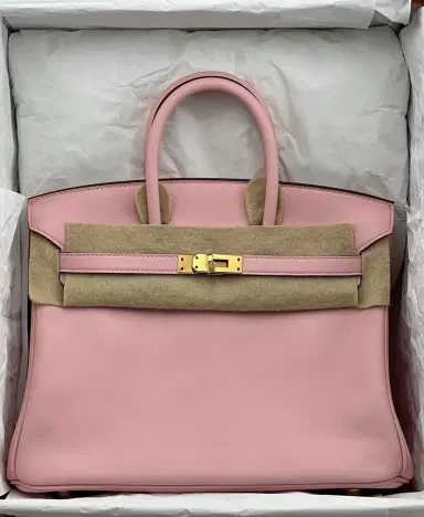 HERMÈS Hermes Birkin 25 Rose Sakura Swift Gold Hardware - Sourced | Thumbnail 1 HERMÈS Hermes Birkin 25 Rose Sakura Swift Gold Hardware - Sourced | Thumbnail 1