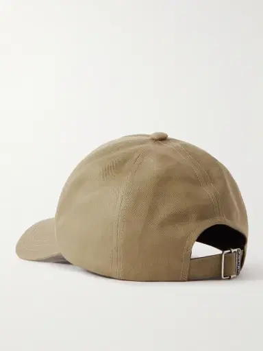 Saint Laurent Embroidered Cotton And Linen-blend Gabardine Baseball Cap | Thumbnail 3 Saint Laurent Embroidered Cotton And Linen-blend Gabardine Baseball Cap | Thumbnail 3