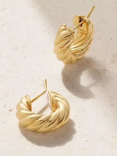 David Yurman Sculpted Cable 18-karat Gold Hoop Earrings | Thumbnail 3 David Yurman Sculpted Cable 18-karat Gold Hoop Earrings | Thumbnail 3