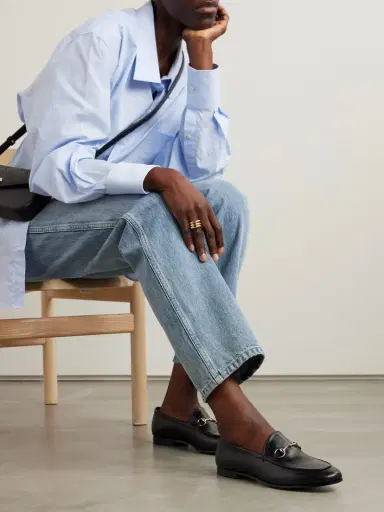 Gucci Jordaan Horsebit-detailed Leather Loafers | Thumbnail 2 Gucci Jordaan Horsebit-detailed Leather Loafers | Thumbnail 2