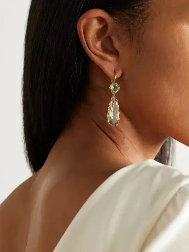 Ileana Makri Crown 18-karat Gold Amethyst Earrings | Thumbnail 2 Ileana Makri Crown 18-karat Gold Amethyst Earrings | Thumbnail 2