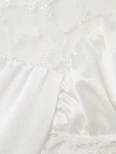 Rodarte Lace-trimmed Silk-satin Midi Dress | Thumbnail 4 Rodarte Lace-trimmed Silk-satin Midi Dress | Thumbnail 4
