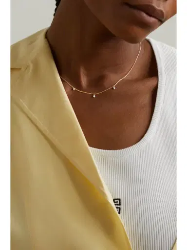 STONE AND STRAND 14-karat Gold Diamond Necklace | Thumbnail 2 STONE AND STRAND 14-karat Gold Diamond Necklace | Thumbnail 2
