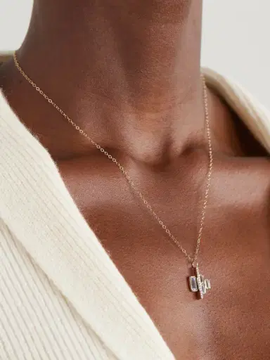 Melissa Joy Manning Cityscape Triple 14-karat Recycled Gold, Aquamarine And Diamond Necklace | Thumbnail 2 Melissa Joy Manning Cityscape Triple 14-karat Recycled Gold, Aquamarine And Diamond Necklace | Thumbnail 2