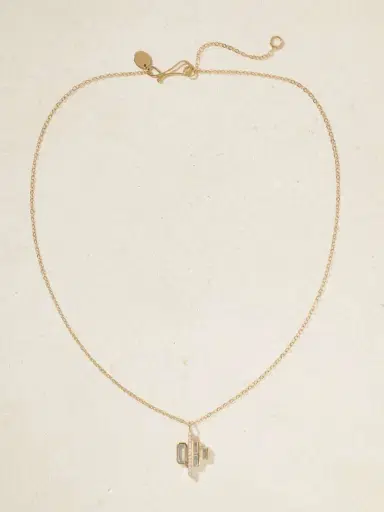 Melissa Joy Manning Cityscape Triple 14-karat Recycled Gold, Aquamarine And Diamond Necklace | Thumbnail 4 Melissa Joy Manning Cityscape Triple 14-karat Recycled Gold, Aquamarine And Diamond Necklace | Thumbnail 4