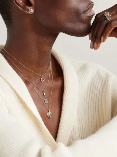 Melissa Joy Manning Cityscape Triple 14-karat Recycled Gold, Aquamarine And Diamond Necklace | Thumbnail 5 Melissa Joy Manning Cityscape Triple 14-karat Recycled Gold, Aquamarine And Diamond Necklace | Thumbnail 5