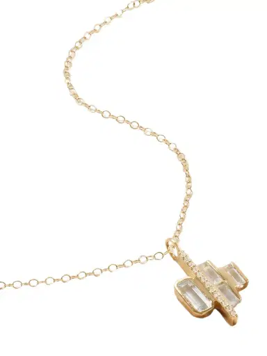 Melissa Joy Manning Cityscape Triple 14-karat Recycled Gold, Aquamarine And Diamond Necklace | Thumbnail 1 Melissa Joy Manning Cityscape Triple 14-karat Recycled Gold, Aquamarine And Diamond Necklace | Thumbnail 1