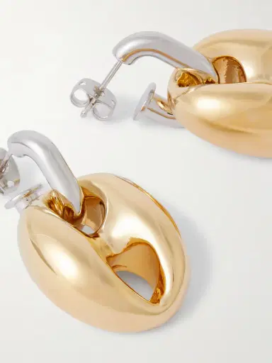 Rabanne Xtra Eight Silver- And Gold-tone Earrings | Thumbnail 3 Rabanne Xtra Eight Silver- And Gold-tone Earrings | Thumbnail 3