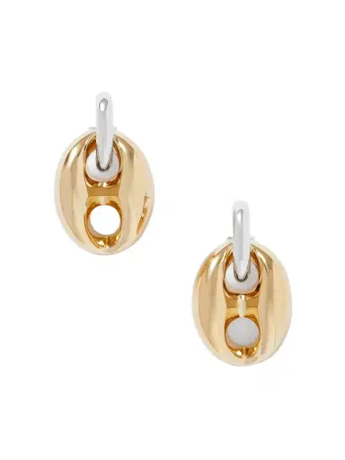 Rabanne Xtra Eight Silver- And Gold-tone Earrings | Thumbnail 1 Rabanne Xtra Eight Silver- And Gold-tone Earrings | Thumbnail 1