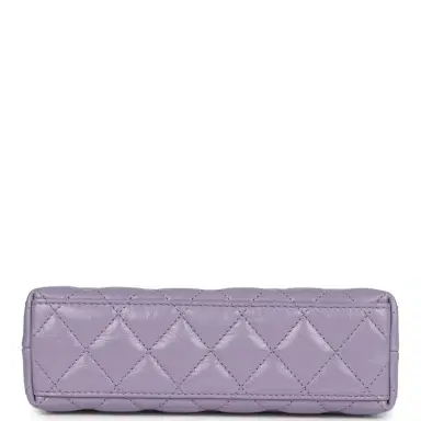 Chanel Chanel Small Kelly Shopper Light Purple Shiny Aged Calfskin Brushed Gold Hardware | Thumbnail 6 Chanel Chanel Small Kelly Shopper Light Purple Shiny Aged Calfskin Brushed Gold Hardware | Thumbnail 6