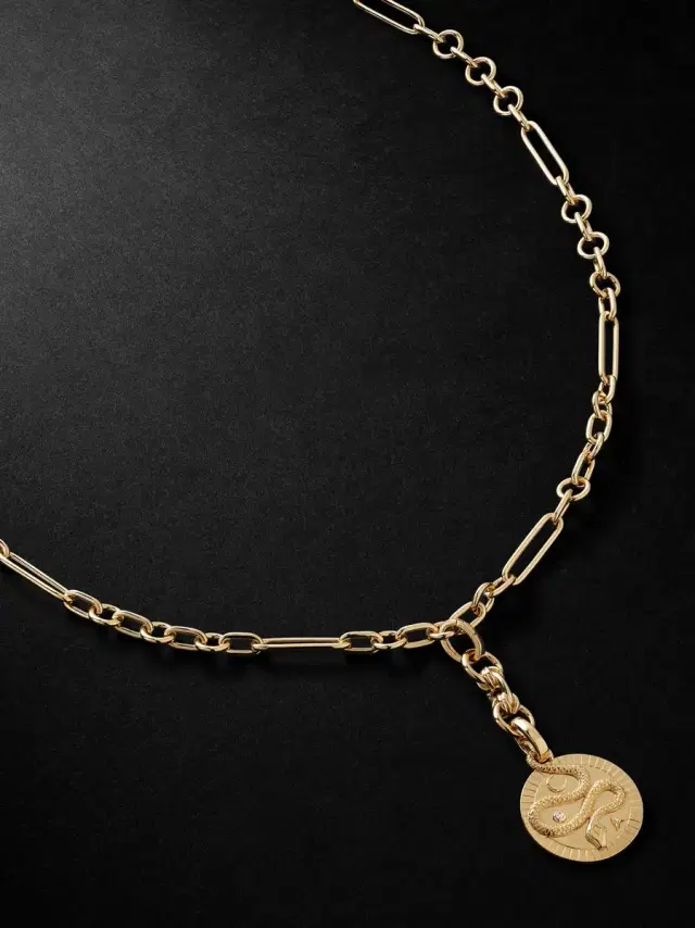 Wholeness 18-Karat Gold Diamond Pendant Necklace - Men Wholeness 18-Karat Gold Diamond Pendant Necklace - Men
