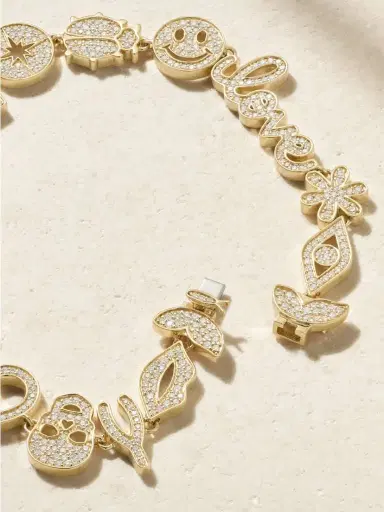 Sydney Evan 15th Anniversary 14-karat Gold Diamond Bracelet | Thumbnail 3 Sydney Evan 15th Anniversary 14-karat Gold Diamond Bracelet | Thumbnail 3