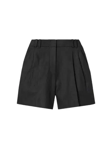 Another Tomorrow + Net Sustain Pleated Linen Shorts | Thumbnail 1 Another Tomorrow + Net Sustain Pleated Linen Shorts | Thumbnail 1