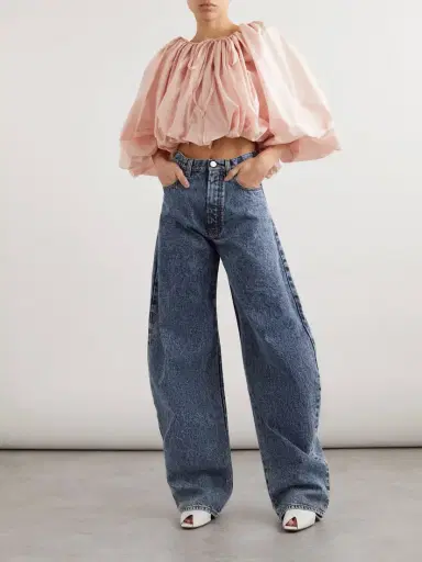 Alaïa Acid-wash High-rise Barrel-leg Jeans | Thumbnail 2 Alaïa Acid-wash High-rise Barrel-leg Jeans | Thumbnail 2