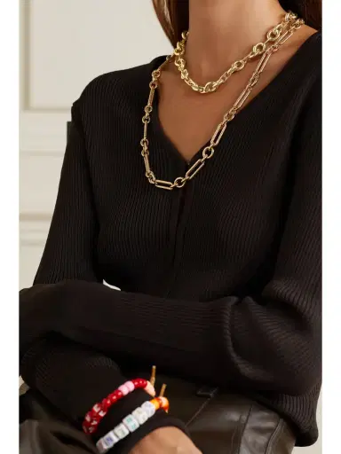Lauren Rubinski Medium 14-karat Gold Necklace | Thumbnail 2 Lauren Rubinski Medium 14-karat Gold Necklace | Thumbnail 2