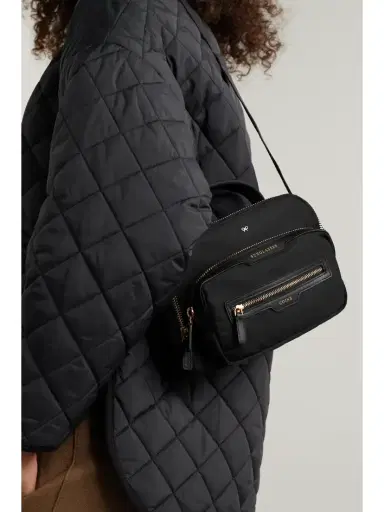 Anya Hindmarch + Net Sustain Leather-trimmed Recycled Shell Shoulder Bag | Thumbnail 2 Anya Hindmarch + Net Sustain Leather-trimmed Recycled Shell Shoulder Bag | Thumbnail 2