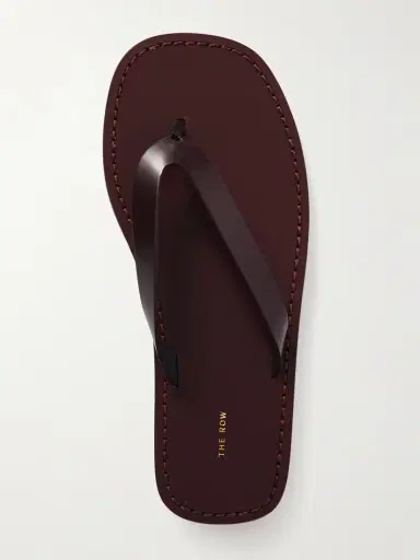 The Row City Leather Flip Flops | Thumbnail 5 The Row City Leather Flip Flops | Thumbnail 5