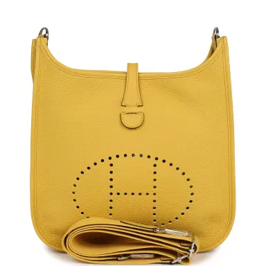 HERMÈS Hermes Evelyne III PM Sun Clemence Palladium Hardware | Thumbnail 1 HERMÈS Hermes Evelyne III PM Sun Clemence Palladium Hardware | Thumbnail 1