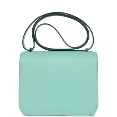 HERMÈS Hermes Constance 18 Aqua Chevre Palladium Hardware | Thumbnail 4 HERMÈS Hermes Constance 18 Aqua Chevre Palladium Hardware | Thumbnail 4