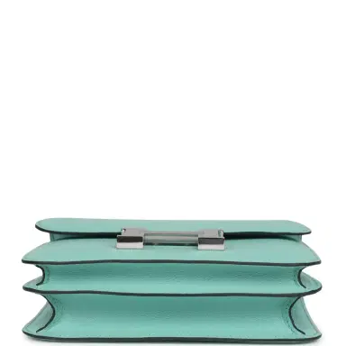 HERMÈS Hermes Constance 18 Aqua Chevre Palladium Hardware | Thumbnail 6 HERMÈS Hermes Constance 18 Aqua Chevre Palladium Hardware | Thumbnail 6