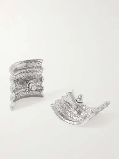 Khaite Julius Silver-tone Earrings | Thumbnail 3 Khaite Julius Silver-tone Earrings | Thumbnail 3