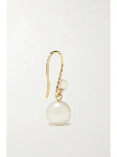 Mizuki 14-karat Gold Pearl Earrings | Thumbnail 3 Mizuki 14-karat Gold Pearl Earrings | Thumbnail 3