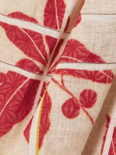 Loro Piana Belted Printed Linen Jumpsuit | Thumbnail 4 Loro Piana Belted Printed Linen Jumpsuit | Thumbnail 4