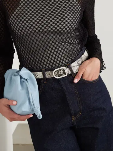 Déhanche Mija Snake-effect Leather Belt | Thumbnail 2 Déhanche Mija Snake-effect Leather Belt | Thumbnail 2