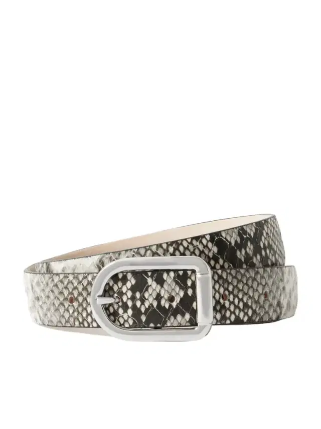 Mija Snake-effect Leather Belt Mija Snake-effect Leather Belt