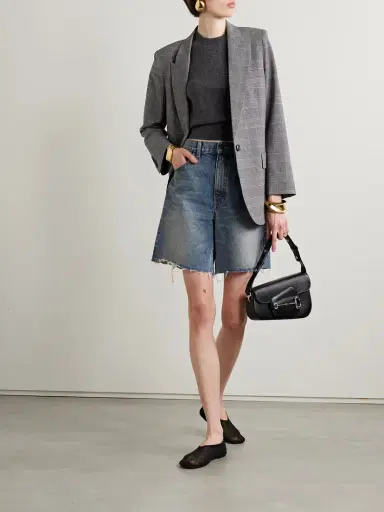 Nili Lotan Russel Frayed Denim Shorts | Thumbnail 2 Nili Lotan Russel Frayed Denim Shorts | Thumbnail 2