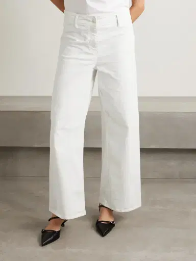 Nili Lotan Megan Cotton-blend Twill Wide-leg Pants | Thumbnail 3 Nili Lotan Megan Cotton-blend Twill Wide-leg Pants | Thumbnail 3