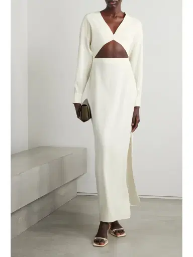 Lapointe Cutout Crepe Maxi Dress | Thumbnail 2 Lapointe Cutout Crepe Maxi Dress | Thumbnail 2