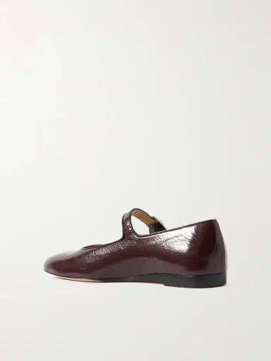 Le Monde Béryl Crinkled Patent-leather Mary Jane Ballet Flats | Thumbnail 3 Le Monde Béryl Crinkled Patent-leather Mary Jane Ballet Flats | Thumbnail 3