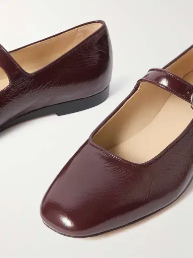 Le Monde Béryl Crinkled Patent-leather Mary Jane Ballet Flats | Thumbnail 4 Le Monde Béryl Crinkled Patent-leather Mary Jane Ballet Flats | Thumbnail 4