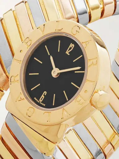 Stephanie Windsor + Bvlgari Vintage 1990s Serpenti Tubogas 19mm 18-karat Yellow, White And Rose Gold Watch | Thumbnail 3 Stephanie Windsor + Bvlgari Vintage 1990s Serpenti Tubogas 19mm 18-karat Yellow, White And Rose Gold Watch | Thumbnail 3