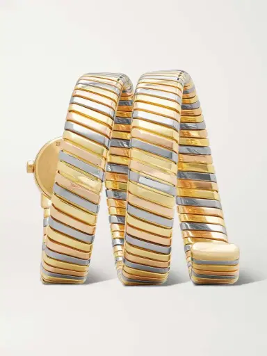 Stephanie Windsor + Bvlgari Vintage 1990s Serpenti Tubogas 19mm 18-karat Yellow, White And Rose Gold Watch | Thumbnail 6 Stephanie Windsor + Bvlgari Vintage 1990s Serpenti Tubogas 19mm 18-karat Yellow, White And Rose Gold Watch | Thumbnail 6
