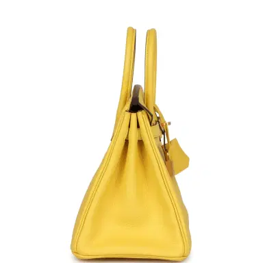 HERMÈS Hermes Birkin 25 Jaune de Naples Togo Gold Hardware | Thumbnail 3 HERMÈS Hermes Birkin 25 Jaune de Naples Togo Gold Hardware | Thumbnail 3