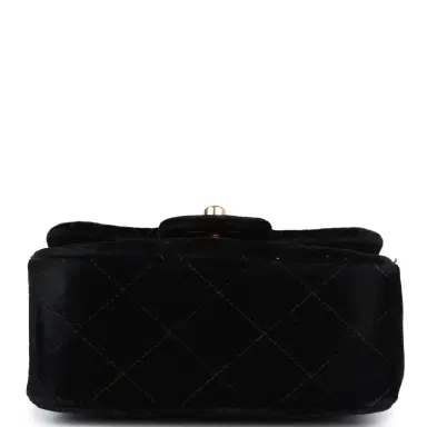 Chanel Vintage Chanel Micro Kelly Child Flap Bag Black Velvet Gold Hardware | Thumbnail 6 Chanel Vintage Chanel Micro Kelly Child Flap Bag Black Velvet Gold Hardware | Thumbnail 6