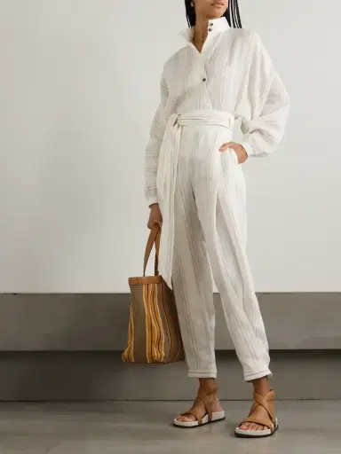 Loro Piana Shay Striped Linen Blouse | Thumbnail 2 Loro Piana Shay Striped Linen Blouse | Thumbnail 2