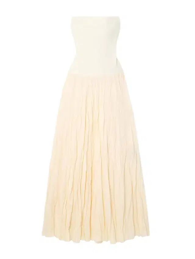 Ribbed Jersey-trimmed Linen-blend Maxi Skirt