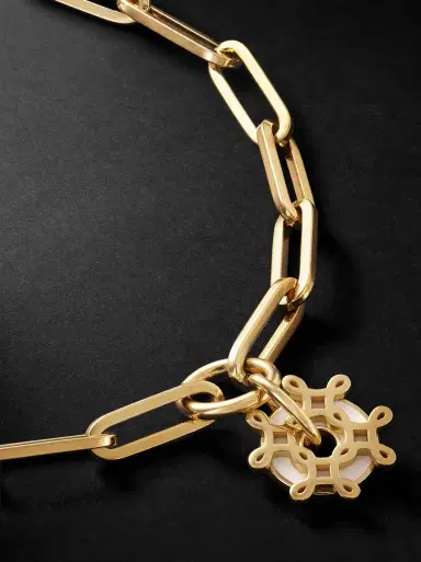 Foundrae L'Eternelle 18-Karat Gold and Enamel Chain Bracelet - Men | Thumbnail 4 Foundrae L'Eternelle 18-Karat Gold and Enamel Chain Bracelet - Men | Thumbnail 4