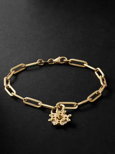 Foundrae L'Eternelle 18-Karat Gold and Enamel Chain Bracelet - Men | Thumbnail 1 Foundrae L'Eternelle 18-Karat Gold and Enamel Chain Bracelet - Men | Thumbnail 1