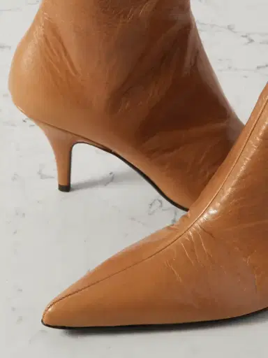 The Row Sling Glossed Textured-leather Ankle Boots | Thumbnail 4 The Row Sling Glossed Textured-leather Ankle Boots | Thumbnail 4