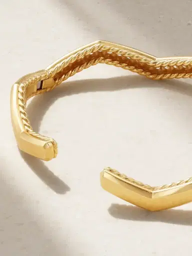 David Yurman Stax 18-karat Gold Diamond Cuff | Thumbnail 3 David Yurman Stax 18-karat Gold Diamond Cuff | Thumbnail 3