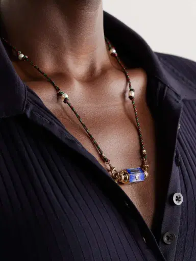 Marie Lichtenberg Amour Toujours Locket 18-karat Gold, Enamel, Pearl And Diamond Necklace | Thumbnail 2 Marie Lichtenberg Amour Toujours Locket 18-karat Gold, Enamel, Pearl And Diamond Necklace | Thumbnail 2