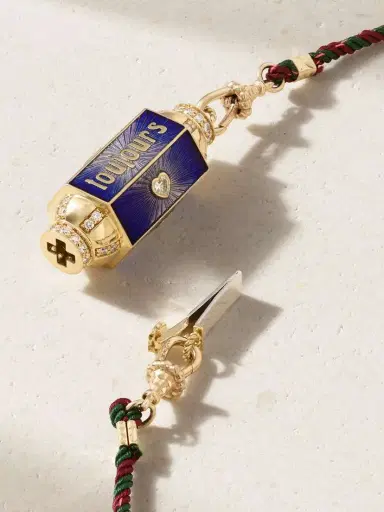 Marie Lichtenberg Amour Toujours Locket 18-karat Gold, Enamel, Pearl And Diamond Necklace | Thumbnail 3 Marie Lichtenberg Amour Toujours Locket 18-karat Gold, Enamel, Pearl And Diamond Necklace | Thumbnail 3